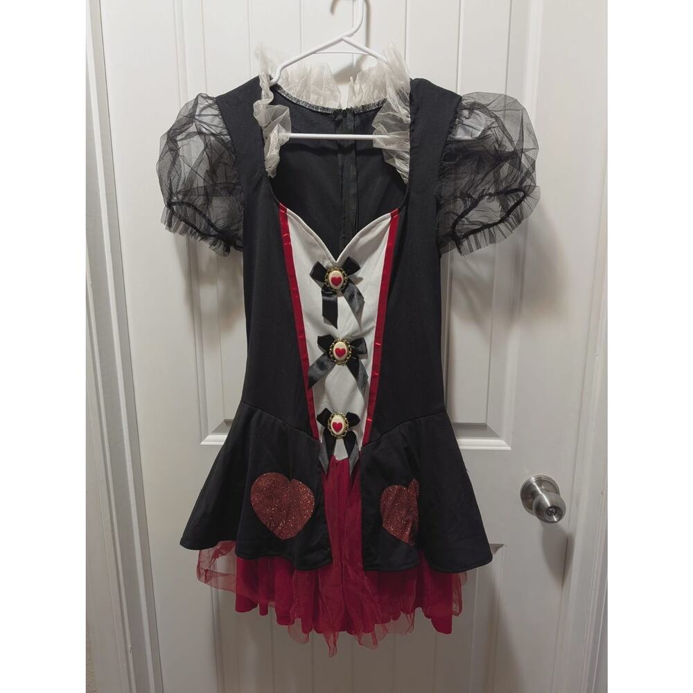 Royal Queen Alice in Wonderland Sexy Cosplay Dress Halloween Costume Size S